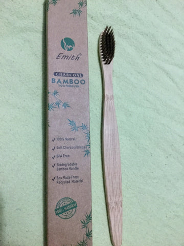 Charcoal Bamboo Toothbrush